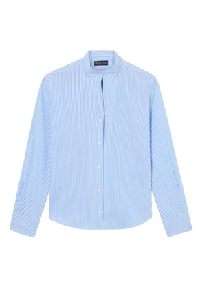 Brooks Brothers stand-collar striped shirt - Blue