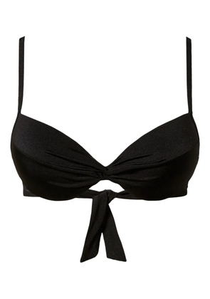 TWINSET ruched bikini top - Black