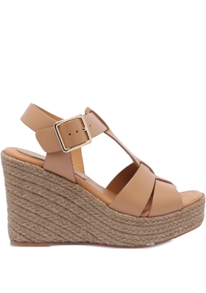 Paloma Barceló 110mm leather sandals - Neutrals