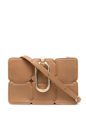 Rabanne geometric small shoulder bag - Brown