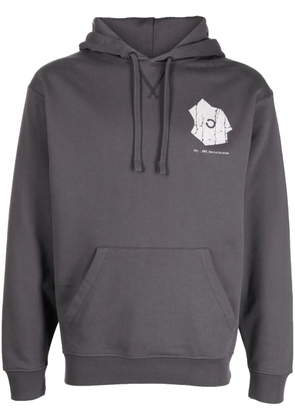 OBJECTS IV LIFE logo-print cotton hoodie - Grey