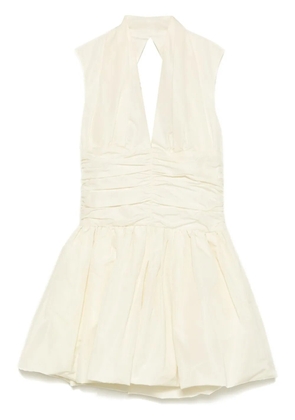 Patou open-back bubble mini dress - White