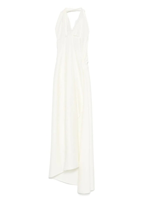 Coperni asymmetric maxi dress - White