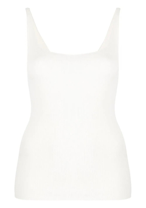 Fabiana Filippi ribbed-knit tank top - White