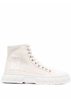 Virón high-top canvas sneakers - Neutrals