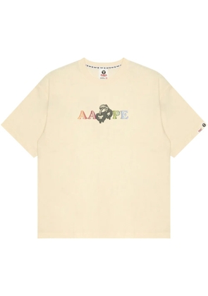 AAPE BY *A BATHING APE® cherry-print T-shirt - Neutrals