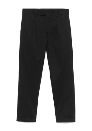 Low Brand logo-tag trousers - Black