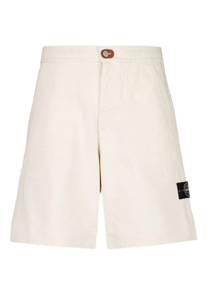 Stone Island L100001 patch-pocket elasticated shorts - Neutrals