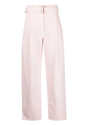 Philosophy Di Lorenzo Serafini belted cotton gabardine trousers - Pink