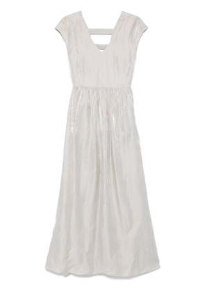 Emporio Armani V-neck maxi dress - Grey