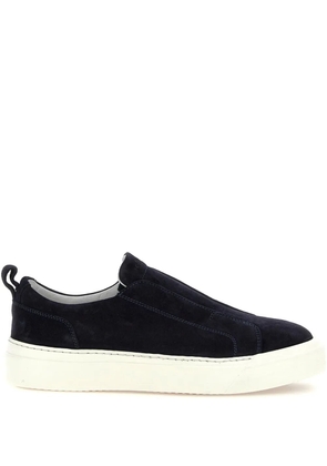 Kiton suede slip-on sneakers - Blue