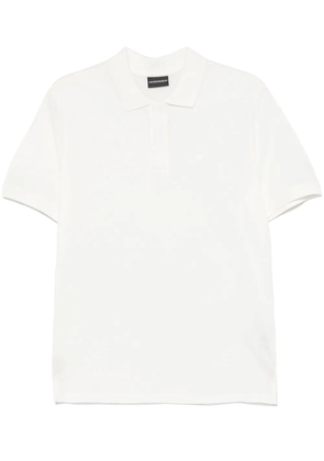Emporio Armani logo-embroidered polo shirt - White