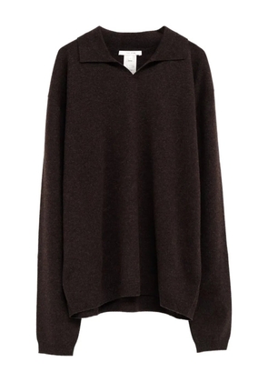 The Row polo-neck cashmere sweater - Brown