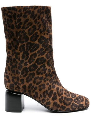Pierre Hardy Biba 70mm leopard-print boots - Brown