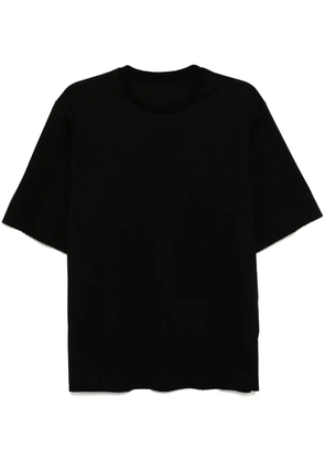 CROQUIS pleated T-shirt - Black