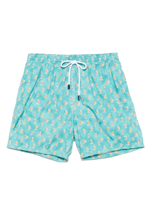 Barba cactus-print swim shorts - Green