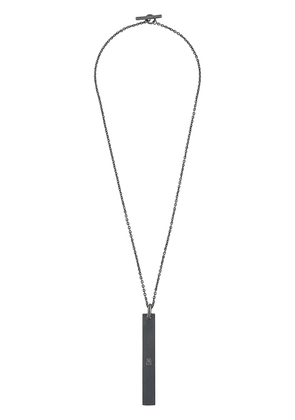 Parts of Four plate pendant necklace - Grey