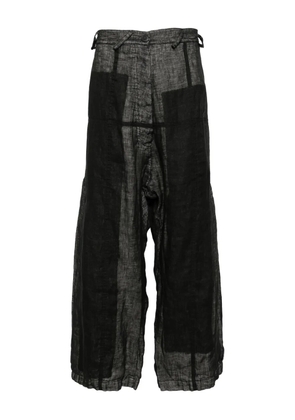 Rundholz linen trousers - Black