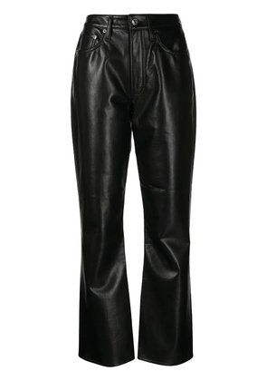 AGOLDE high-waisted flared trousers - Black