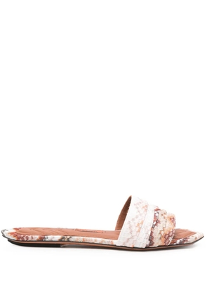 Missoni zigzag sandals - Brown