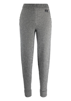 Ralph Lauren Collection houndstooth-pattern print trousers - Black
