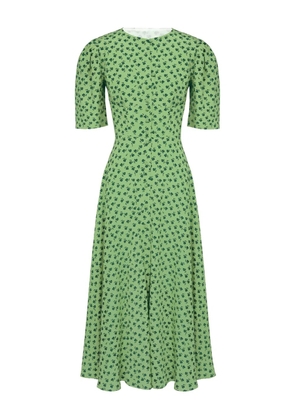 POST MERIDIEM button-down midi dress - Green