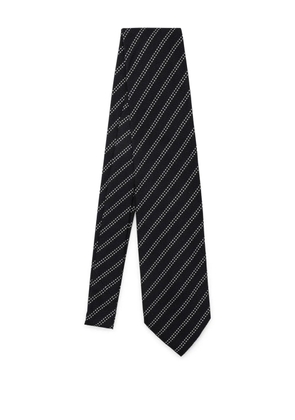 Destin pinstriped tie - Blue