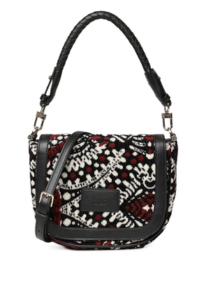 V°73 jacquard shoulder bag - Red