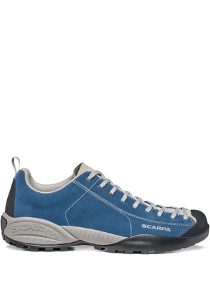 SCARPA logo-print suede trainers - Blue