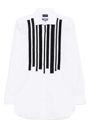 Junya Watanabe MAN embroidered detailing shirt - White