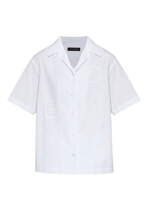 Lacoste logo-patch shirt - White