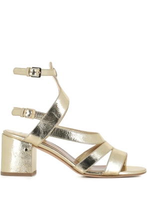 Laurence Dacade 70mm leather sandals - Gold