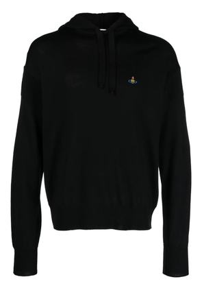 Vivienne Westwood Orb-embroidered virgin wool hoodie - Black