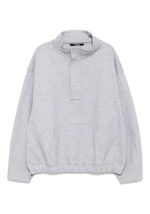 SONGZIO youth aquarelle cocoon high-neck sweatshirt - Grey