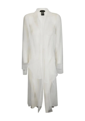 Maria Calderara tulle coat - White