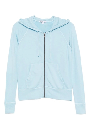 James Perse vintage french terry zip up hoodie - Black