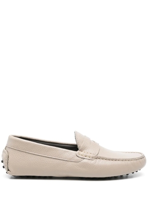 Corneliani leather loafers - Neutrals