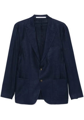 Eleventy interlock-twill blazer - Blue