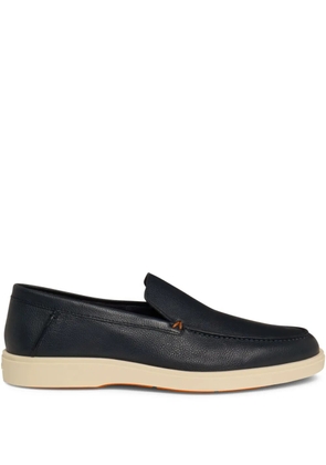 Santoni leather loafers - Blue