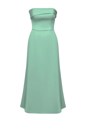 POST MERIDIEM strapless midi dress - Green