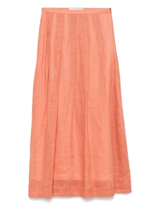 Tela pleated maxi skirt - Orange