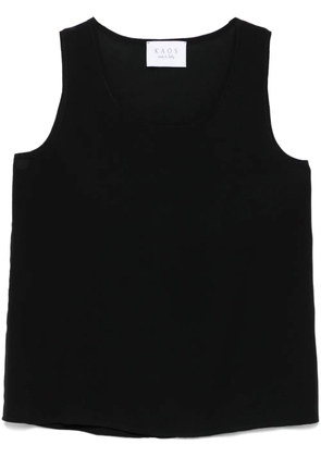 kaos crepe tank top - Black
