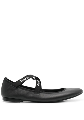 Repetto Joana Mary leather ballerina shoes - Black