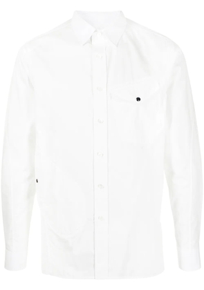 Ports V chest-pocket long-sleeve shirt - White