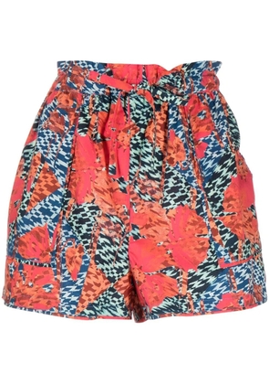 Ulla Johnson Edlyn high-waist mini shorts - Red