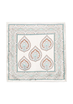 Lady Anne printed pocket square - Neutrals