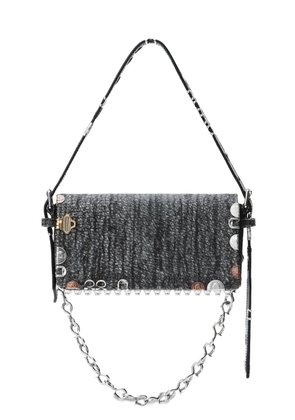 Alexander Wang studded chain-detailed shoulder bag - Black