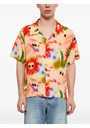 Brain Dead graphic-print shirt - Orange