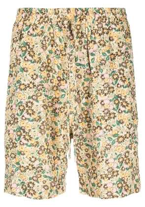 Nanushka ditsy floral-print shorts - Yellow