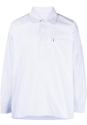 Mackintosh striped long-sleeved shirt - Blue